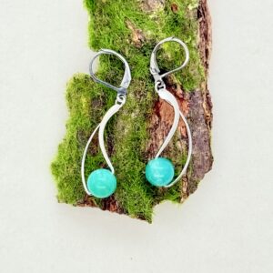 Náušnice s Amazonitem